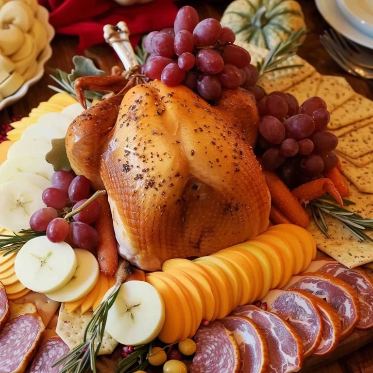 Thanksgiving Turkey Charcuterie Board