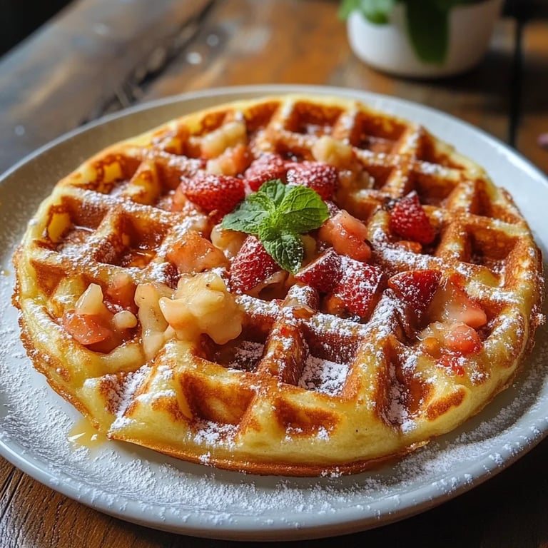 Herzhafte Pizza Waffeln
