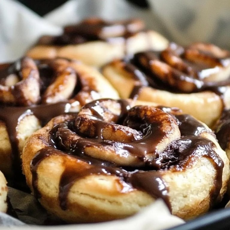 Hefeschnecken mit Schokolade