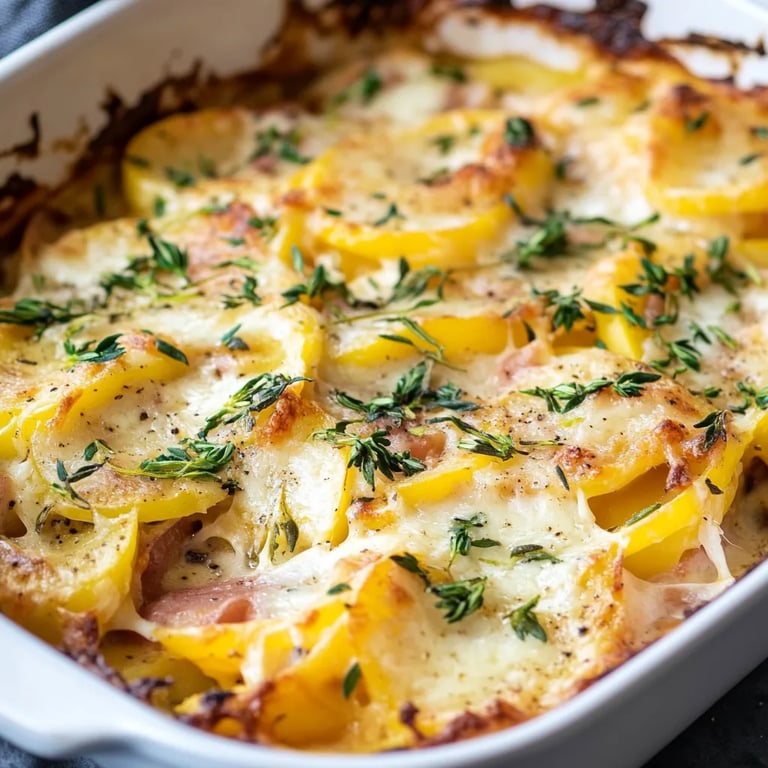Kartoffel-Schinken-Gratin