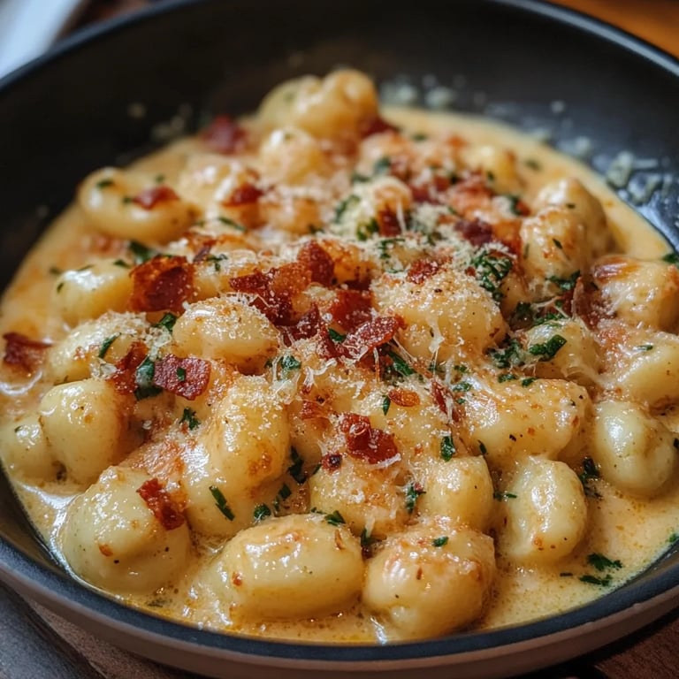 Heirate mich Huhn und Gnocchi