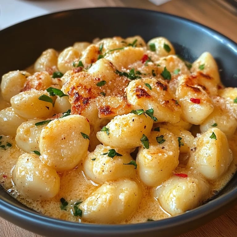 Cremige Gnocchi-Pfanne mit Hähnchen