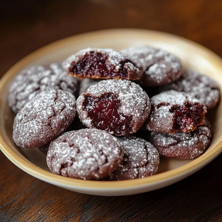 Marmeladen Küsschen vom Blech