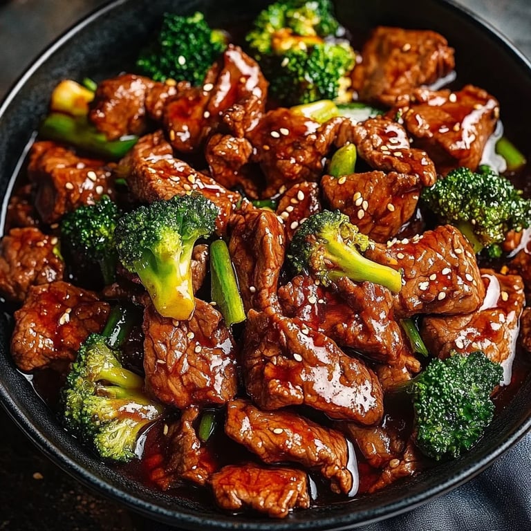 Chinesisches Rindfleisch mit Brokkoli