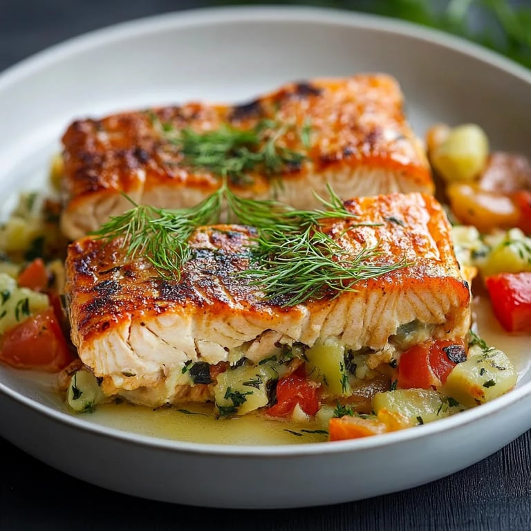 Lachs-Kartoffel Auflauf