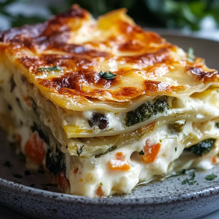 Loaded Veggie White Lasagna