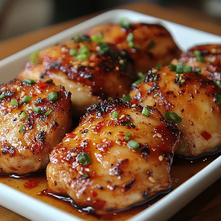 Hauts de cuisse de poulet collants au piment doux : Une Recette Incroyable Ultime