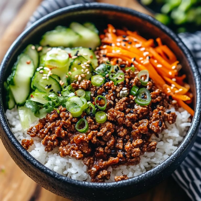 Korean Ground Beef Bowl