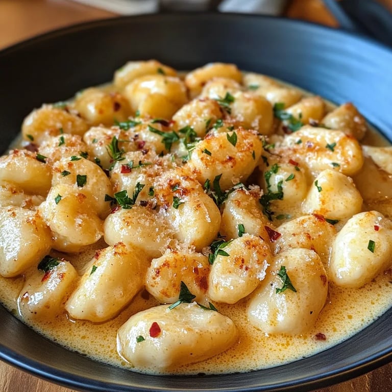 Cremige Gnocchi-Pfanne mit Hähnchen