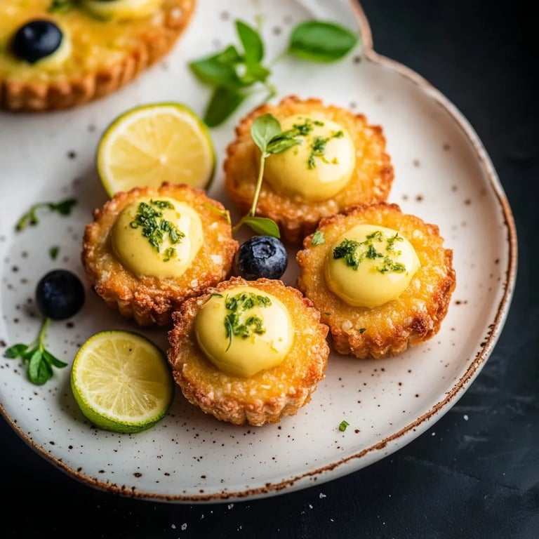 Einfache vegane Zitronentörtchen