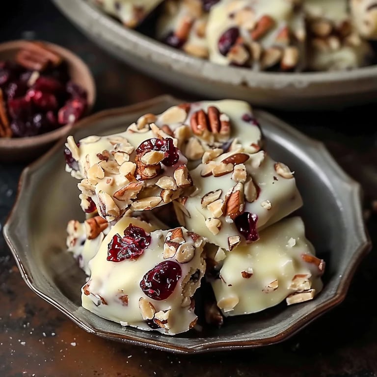 White Chocolate Cranberry Pecan Clusters