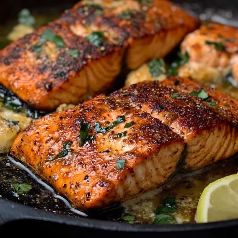 Blackened Cajun Stuffed Salmon