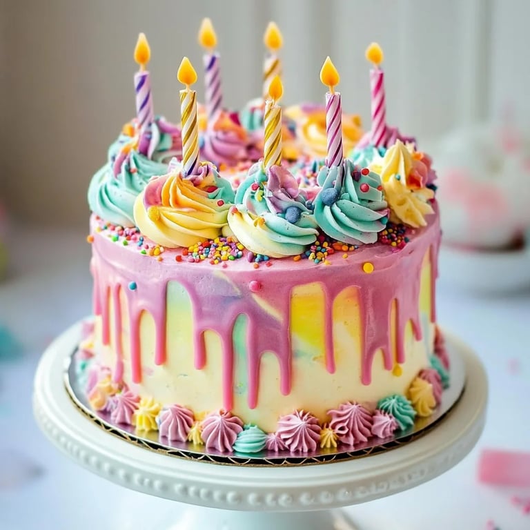 Charming Rainbow Birthday Cake: An Incredible 5-Layer Recipe
