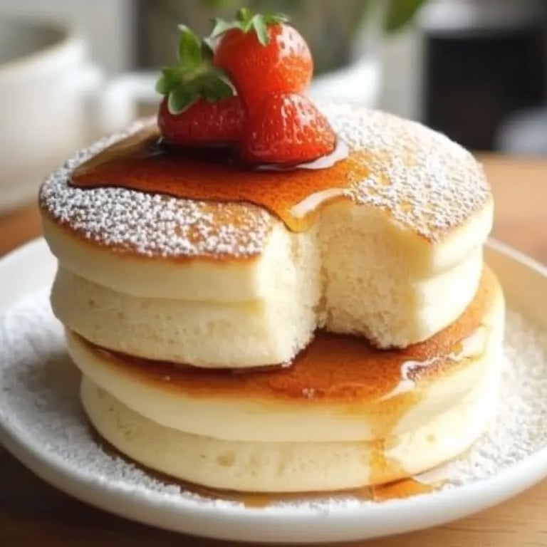 Fluffy Japanese Soufflé Pancakes