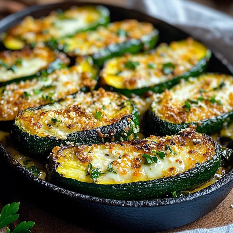 Käse-Zucchini-Steaks