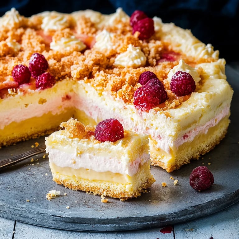 Omas Käsekuchen mit Streuseln vom Blech