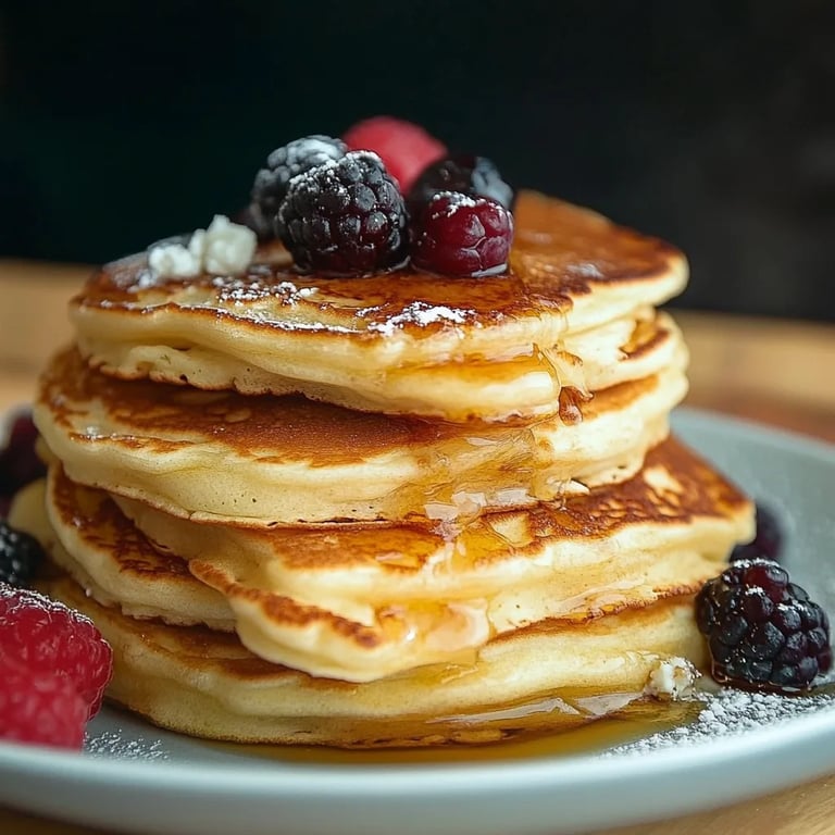Zuckerfreie Pancakes aus Quark und Haferflocken