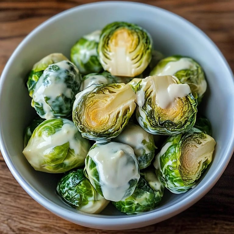 Cremiger Winter-Rosenkohl