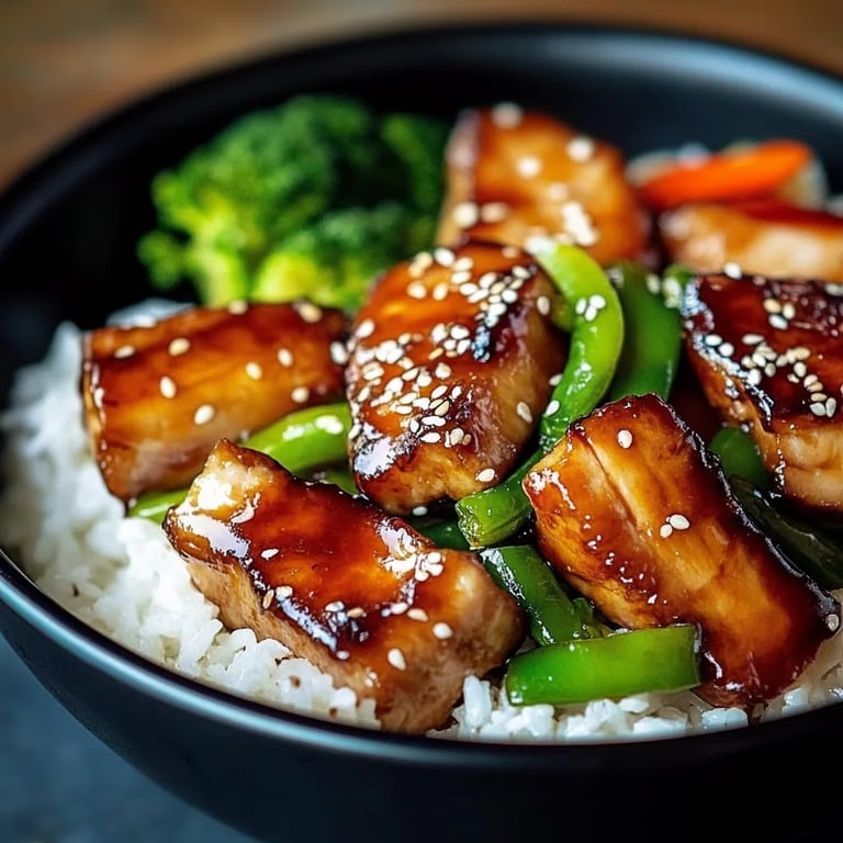 Teriyaki-Hähnchen mit Gemüse
