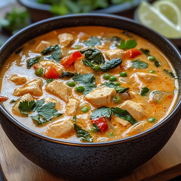 Einfache thailändische Hühnersuppe mit Kokosmilch: Ein Unglaubliches Ultimatives Rezept für 4 Portionen