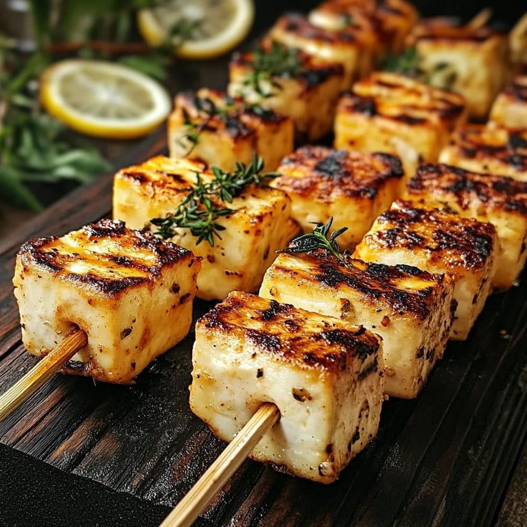 Grillade Halloumispett med Citron: Ett fantastiskt ultimat recept