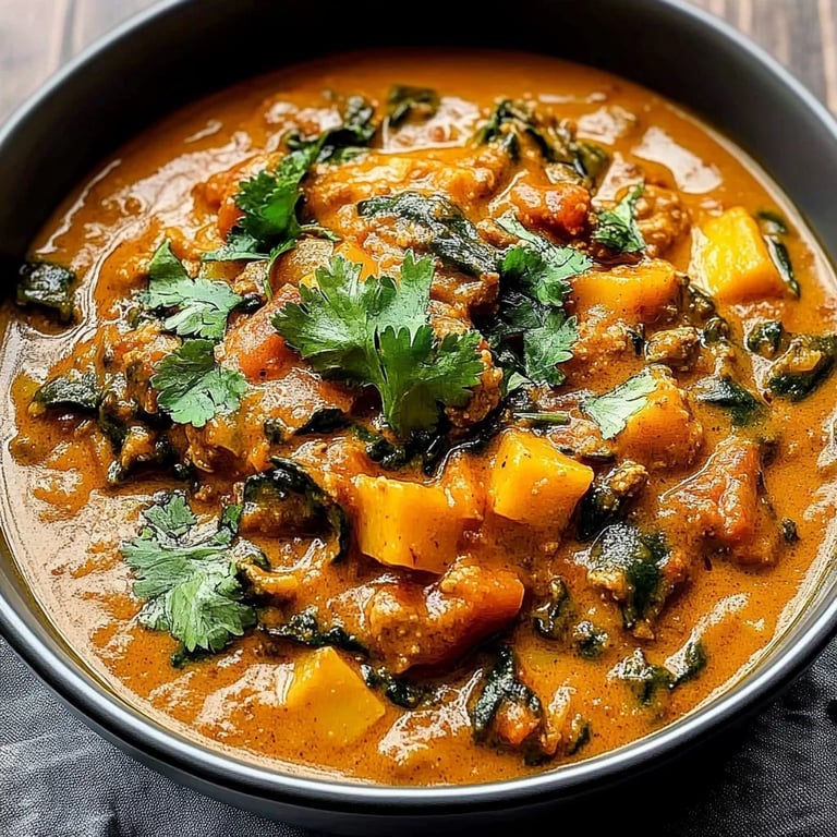Süßkartoffel-Curry mit Spinat & Paprika: Ein Unglaublich Essenzielles Rezept für 4 Personen
