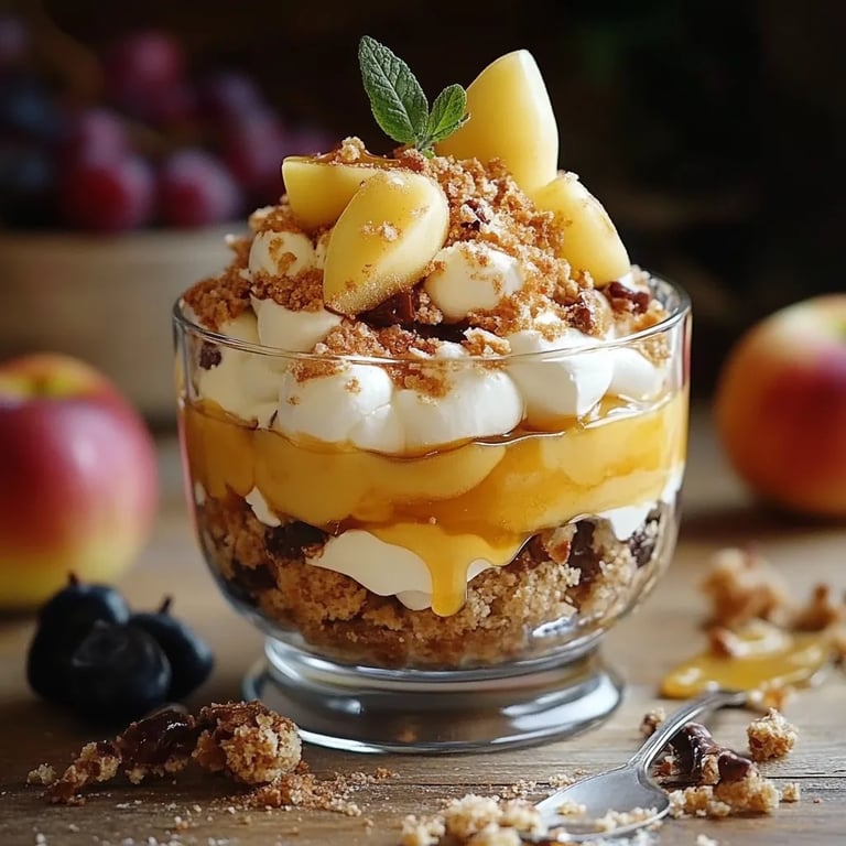 Bratapfel Karamell Trifle