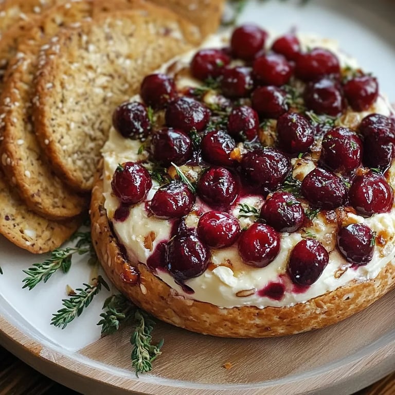 Cranberry Brie Käse Vorspeise