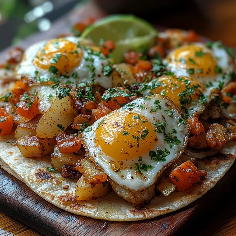 Taco croustillant aux pommes de terre, œuf et fromage : Une Recette Incroyable Ultime