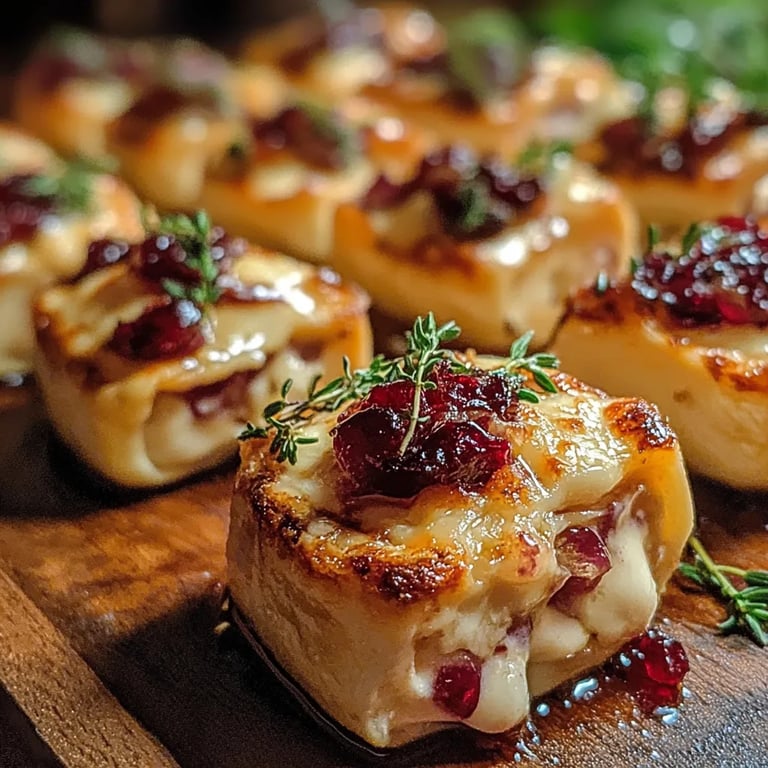 Baked Cranberry Brie Bites