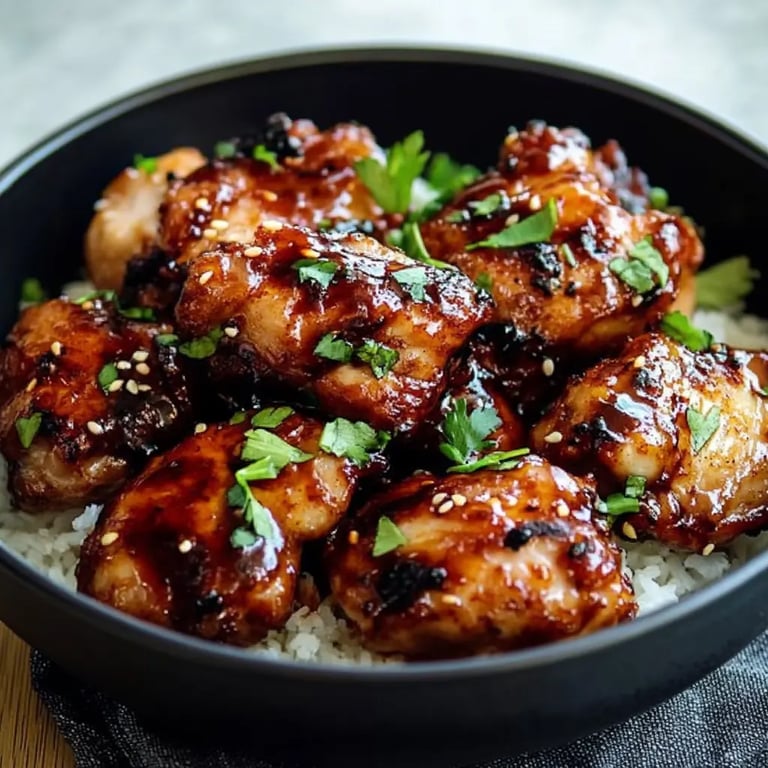 Air Fryer Korean Soy Garlic Chicken Thighs