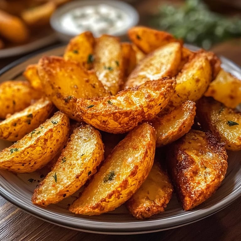 Knusprige Kartoffelspalten