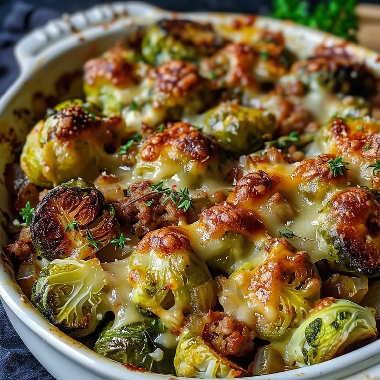 Rosenkohl Hack Auflauf