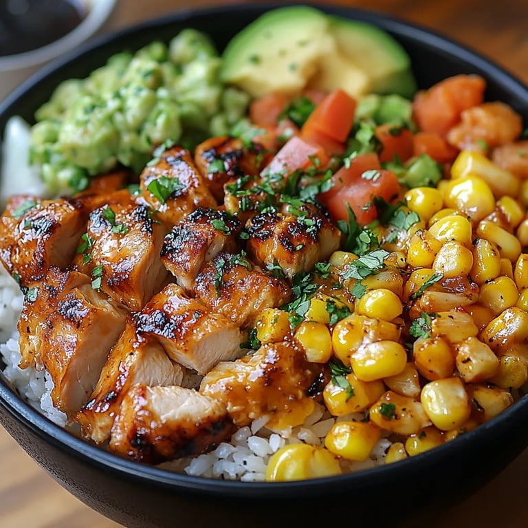 Bol de Riz au Poulet et Maïs Grillé : Une Recette Incroyable Ultime