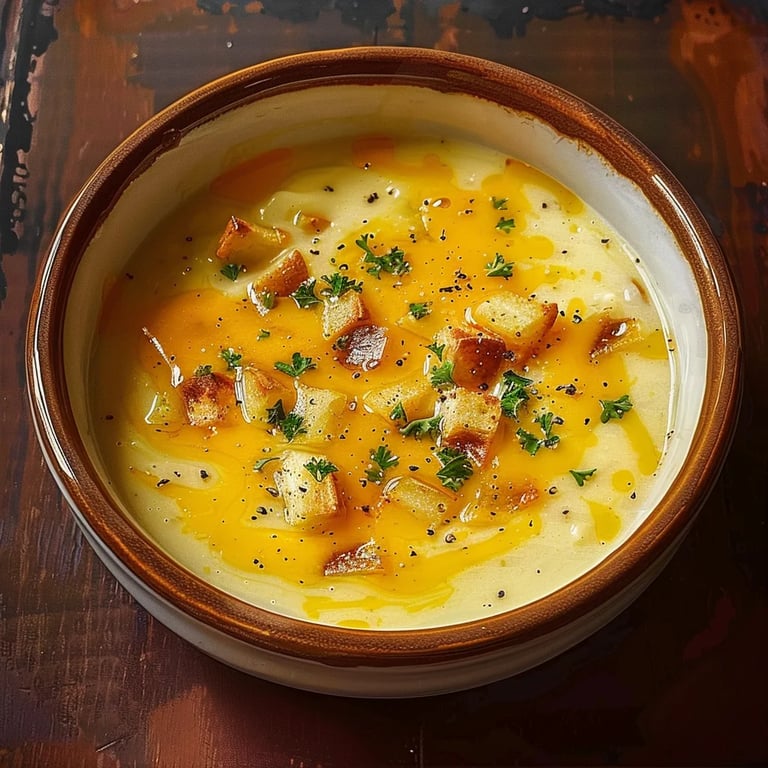 Cremige Kartoffel-Käse-Suppe