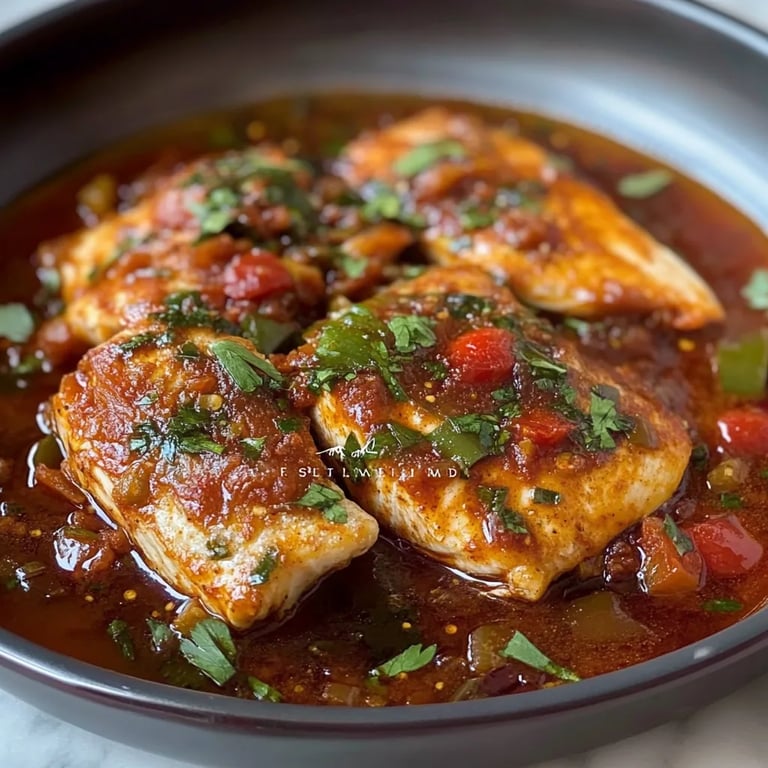 Classic Spicy Moroccan Fish in Rich Sauce!