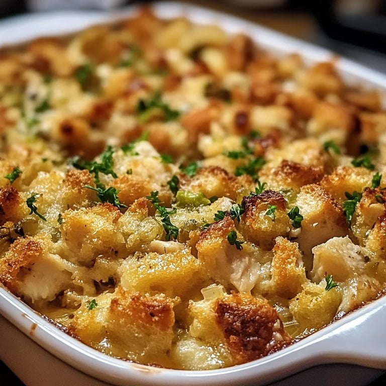 Dolly's Chicken and Stuffing Casserole