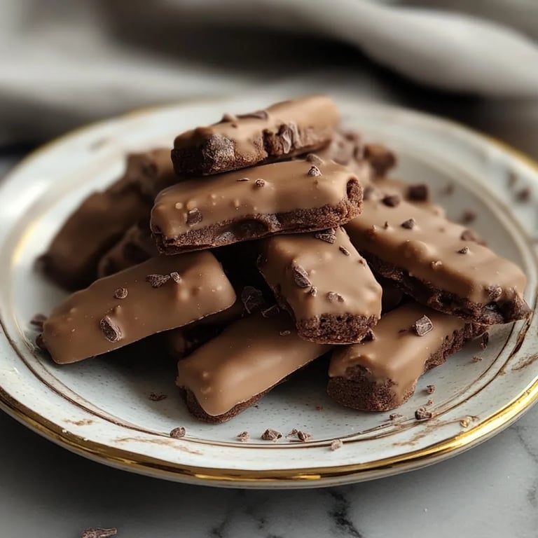 Chocolate Cigar Cookies (No Bake)