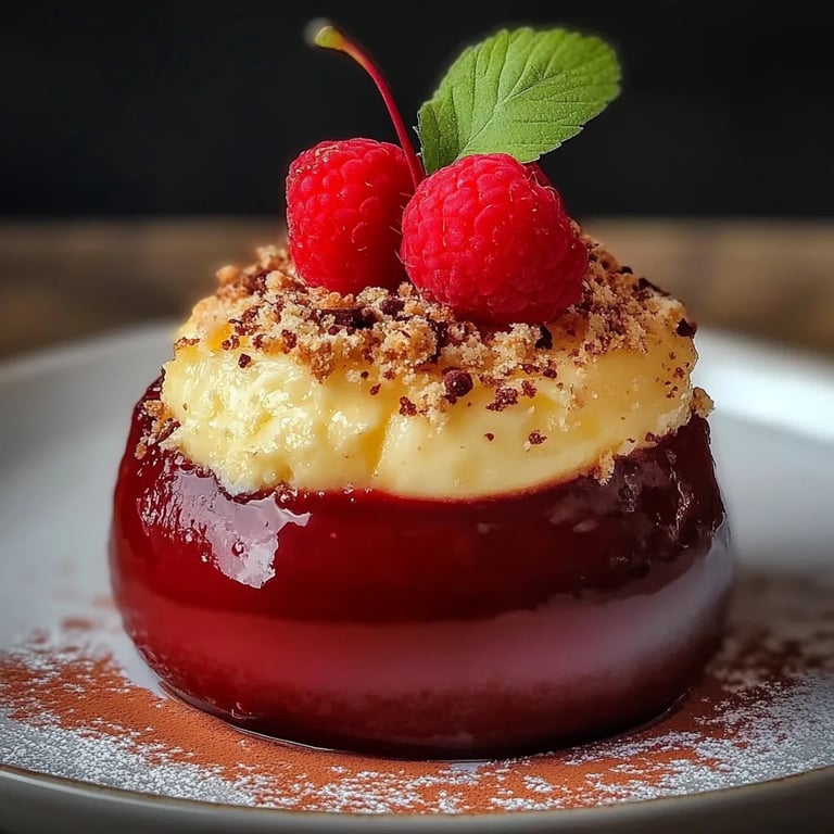 Warmer Kasekuchen Im Apfel