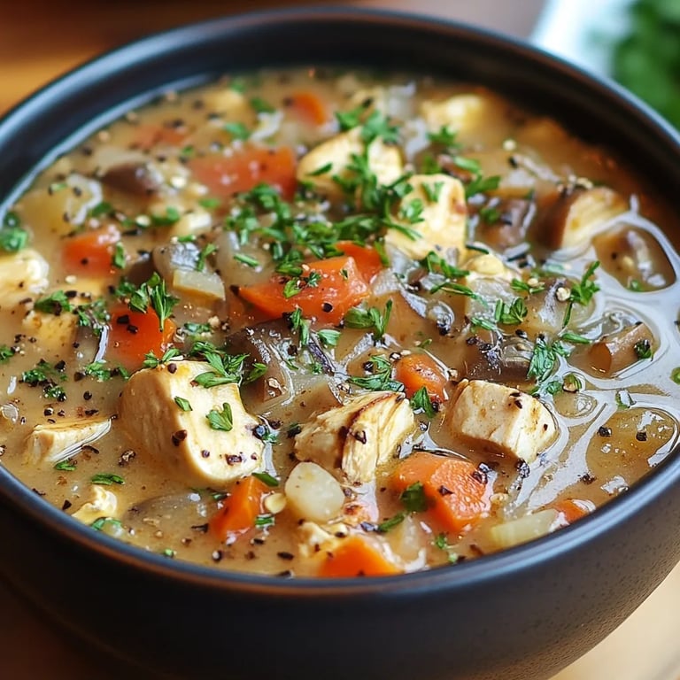 Langsam gegarte Hühnersuppe mit Wildreis: Ein Unglaubliches Essenzielles Rezept für 6 Personen