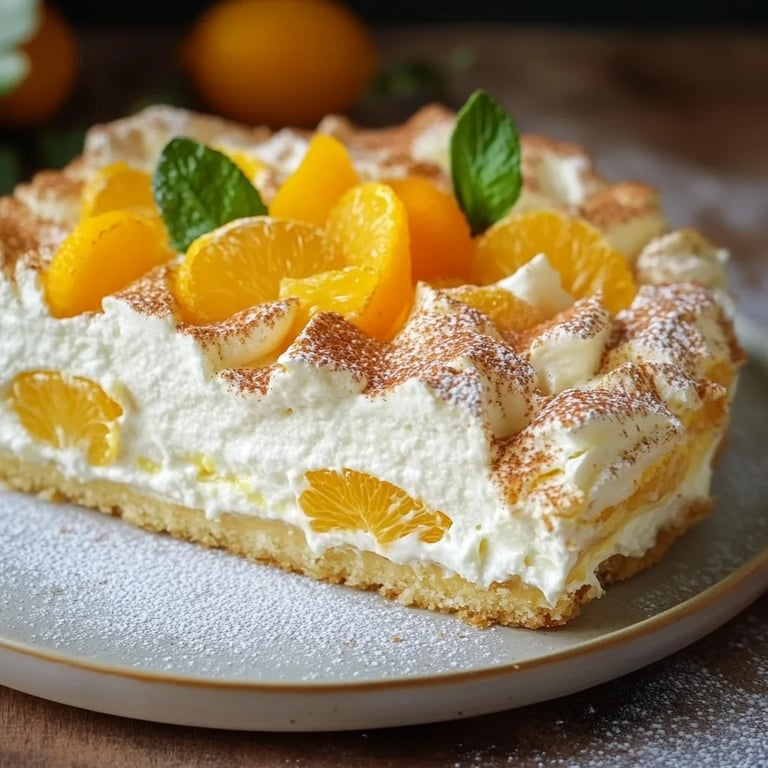 Fantakuchen mit Schmand und Mandarinen