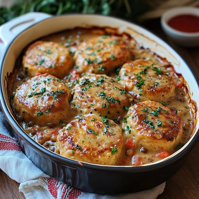 Biscuits & Lentil Gravy Casserole: An Amazing Ultimate Recipe