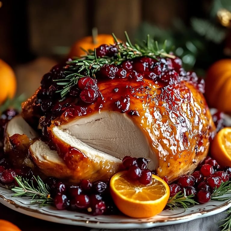 Perfect Cranberry Orange Glazed Turkey Breast