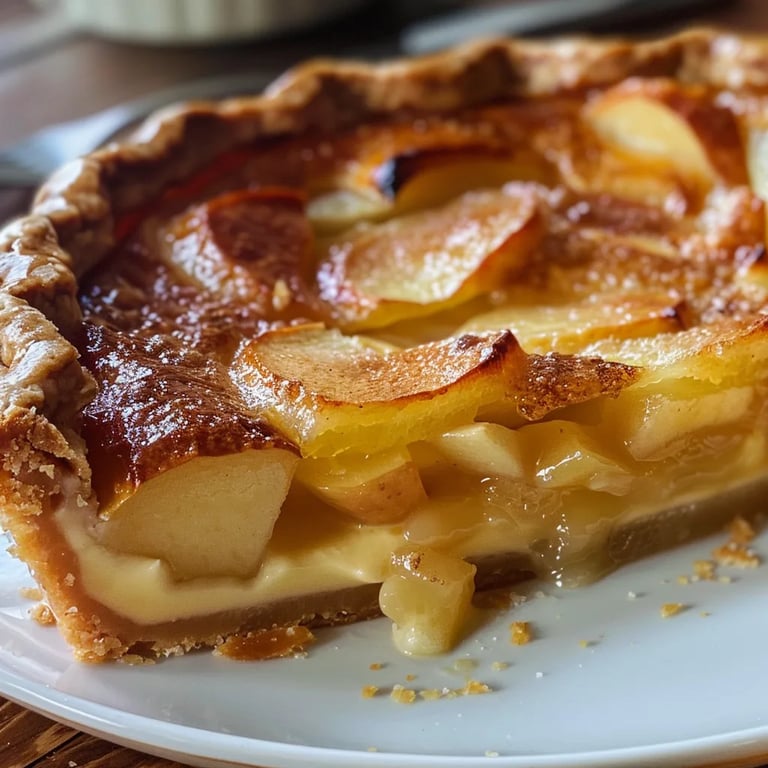Apple Custard Impossible Pie
