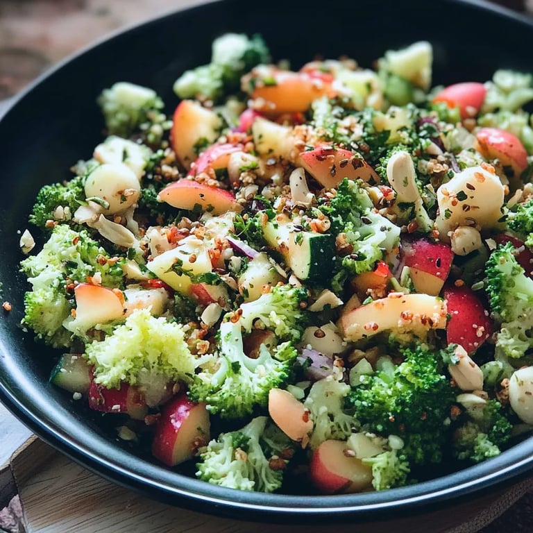 Brokkoli Salat mit Apfel – Frisch und fruchtig!