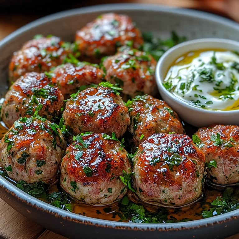Boulettes de dinde grecques avec tzatziki : Une Recette Incroyable et Ultime à Découvrir