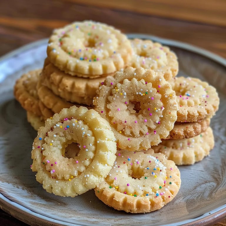 Spritzgebäck mit Marzipan