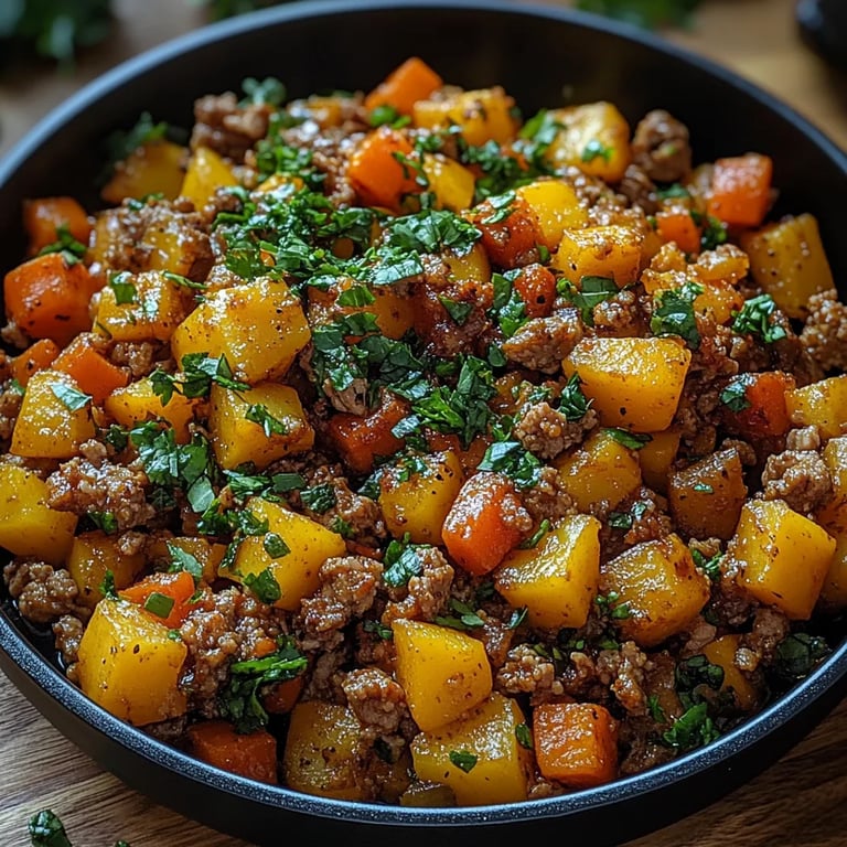 Putenhackfleischpfanne mit Süßkartoffeln: Ein Unglaubliches Ultimatives Rezept für 4 Personen