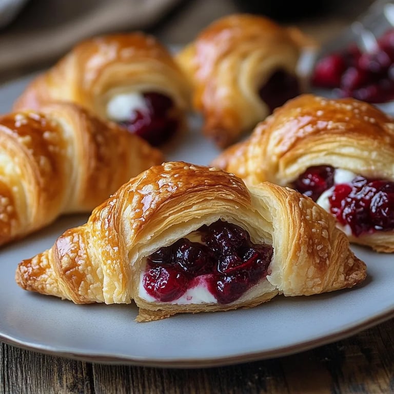 Cranberry Cream Cheese Crescent Bites
