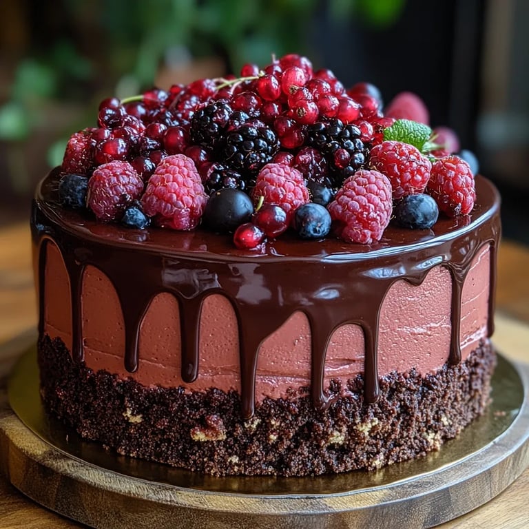 Gâteau mousse au chocolat noir et framboise : Une Recette Incroyable Ultime